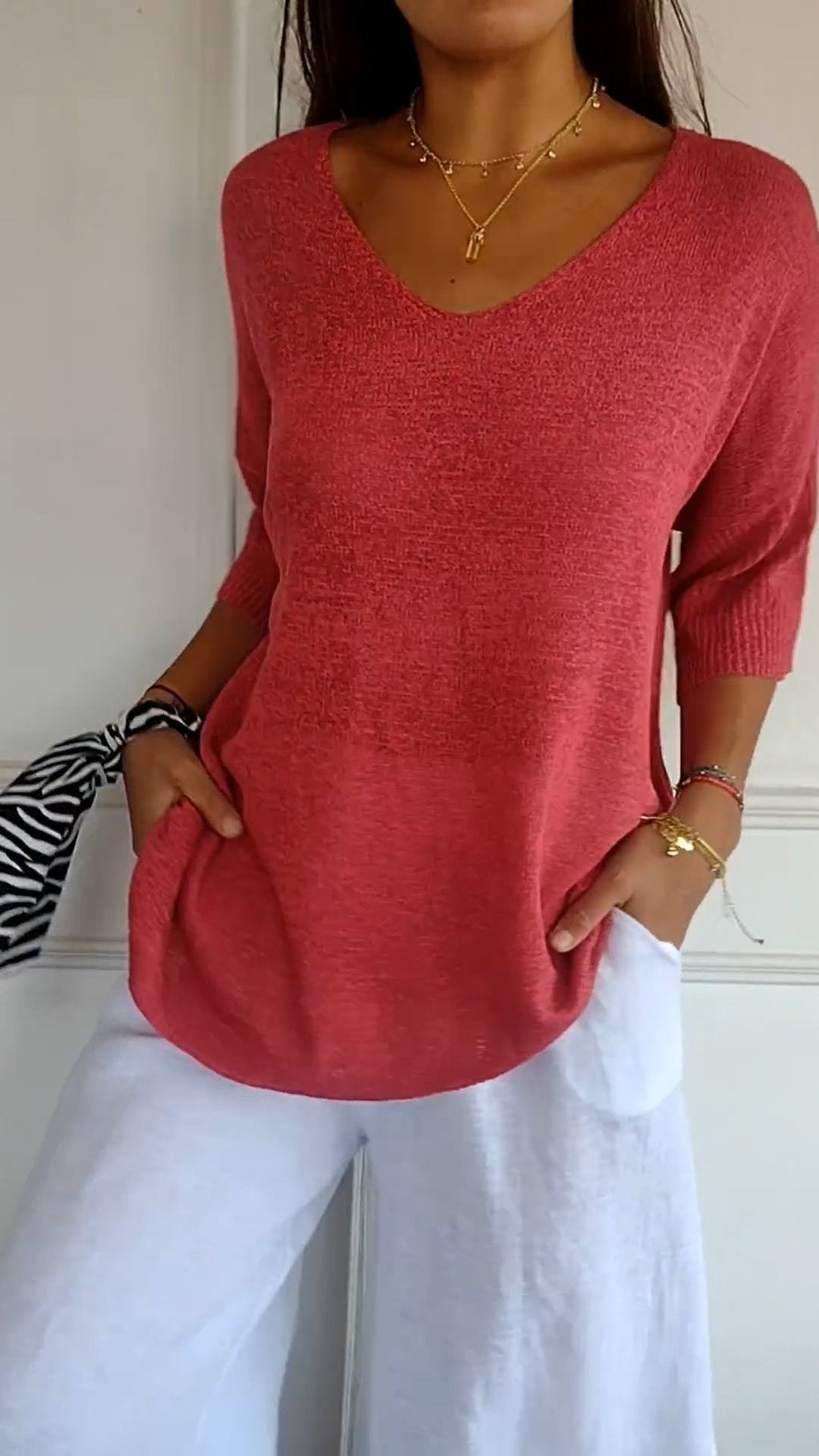 LAUREN™ | Women Casual V-Neck Top